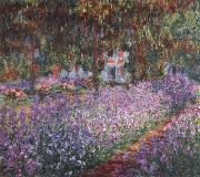 Claude Monet Monet-s Garden the Irises oil painting on canvas